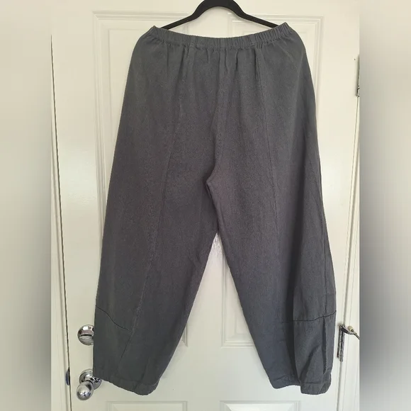 Cut Loose Gray Wide Leg Pants with Relaxed Fit - Picture 4 of 9